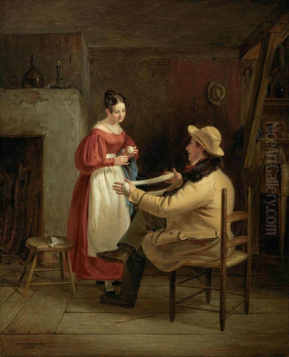 Winding Up Oil Painting by William Sidney Mount