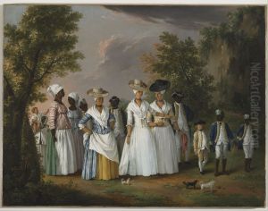 Free Women of Color with their Children and Servants in a Landscape