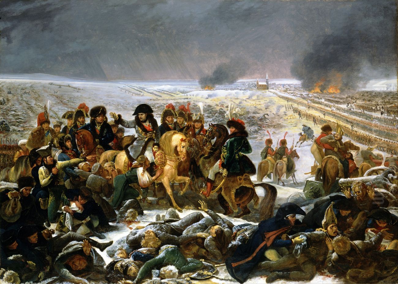 Napoleon on the Battlefield of Eylau Oil Painting by Antoine-Jean Gros