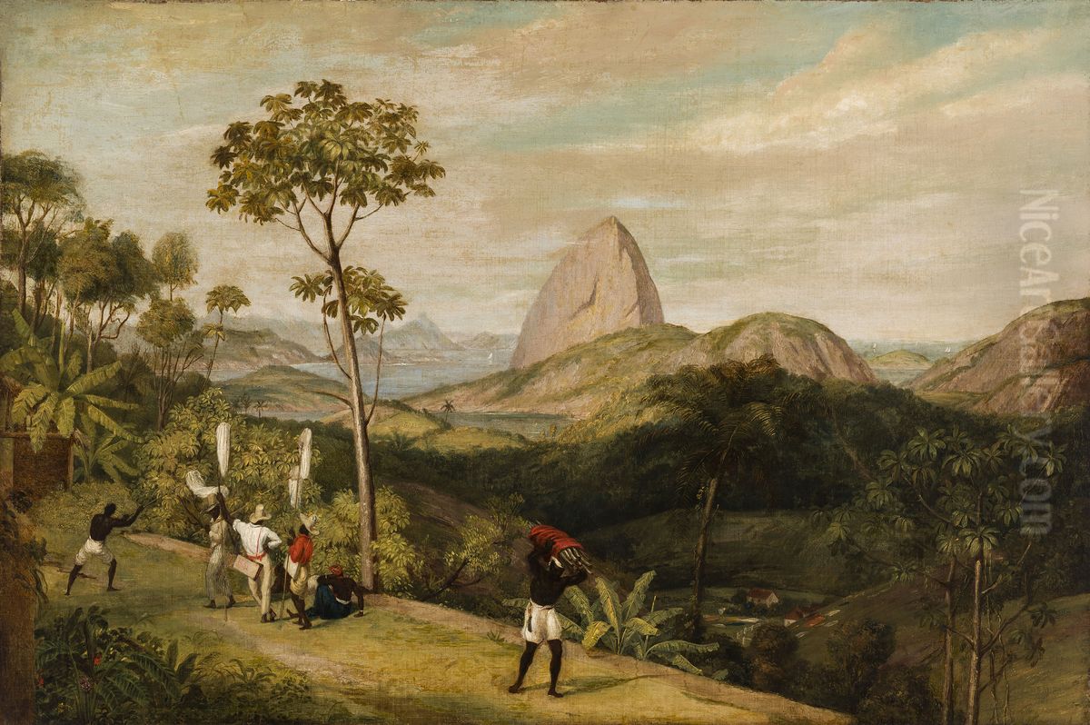 View of Sugarloaf Mountain from the Silvestre Road Oil Painting by Charles Landseer