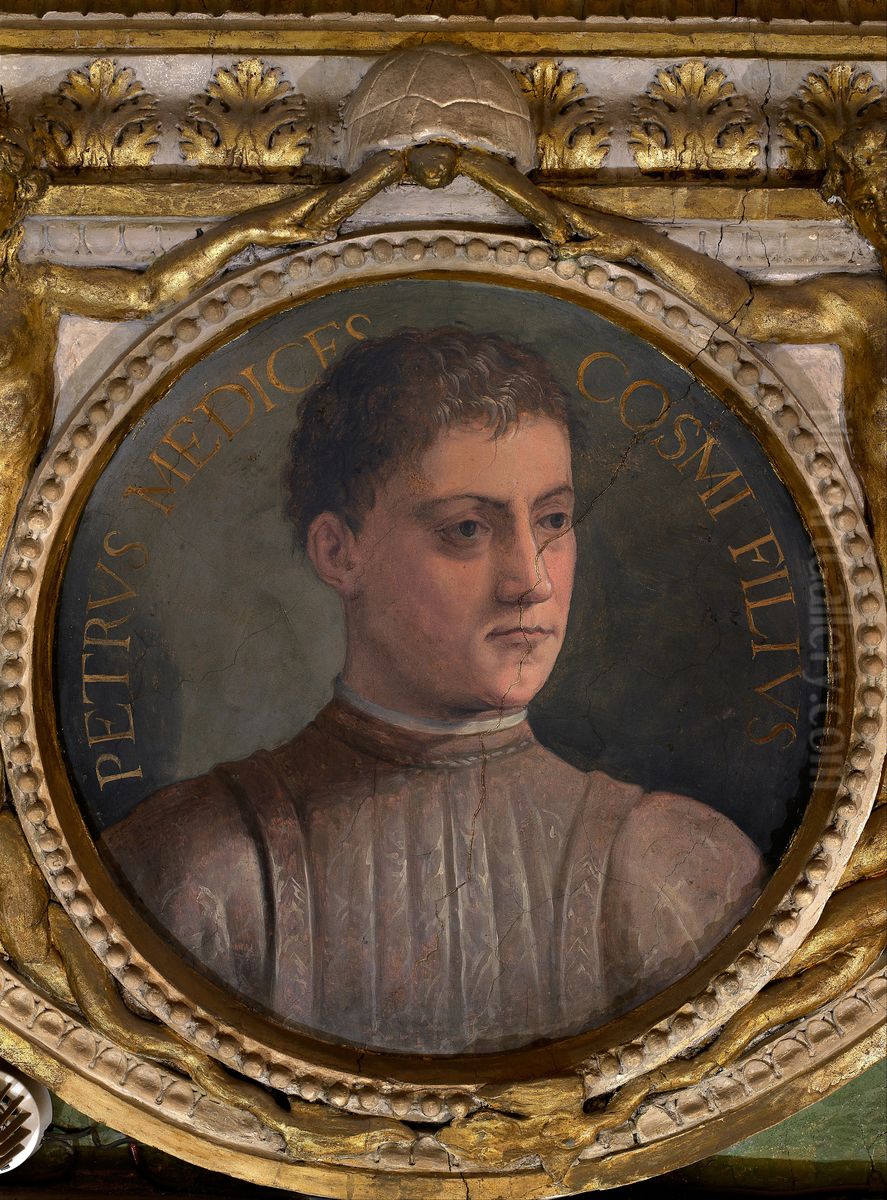 Piero de' Medici called the Gouty Oil Painting by Giorgio Vasari