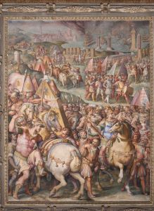 The emperor Massimiliano lifts the siege from Livorno