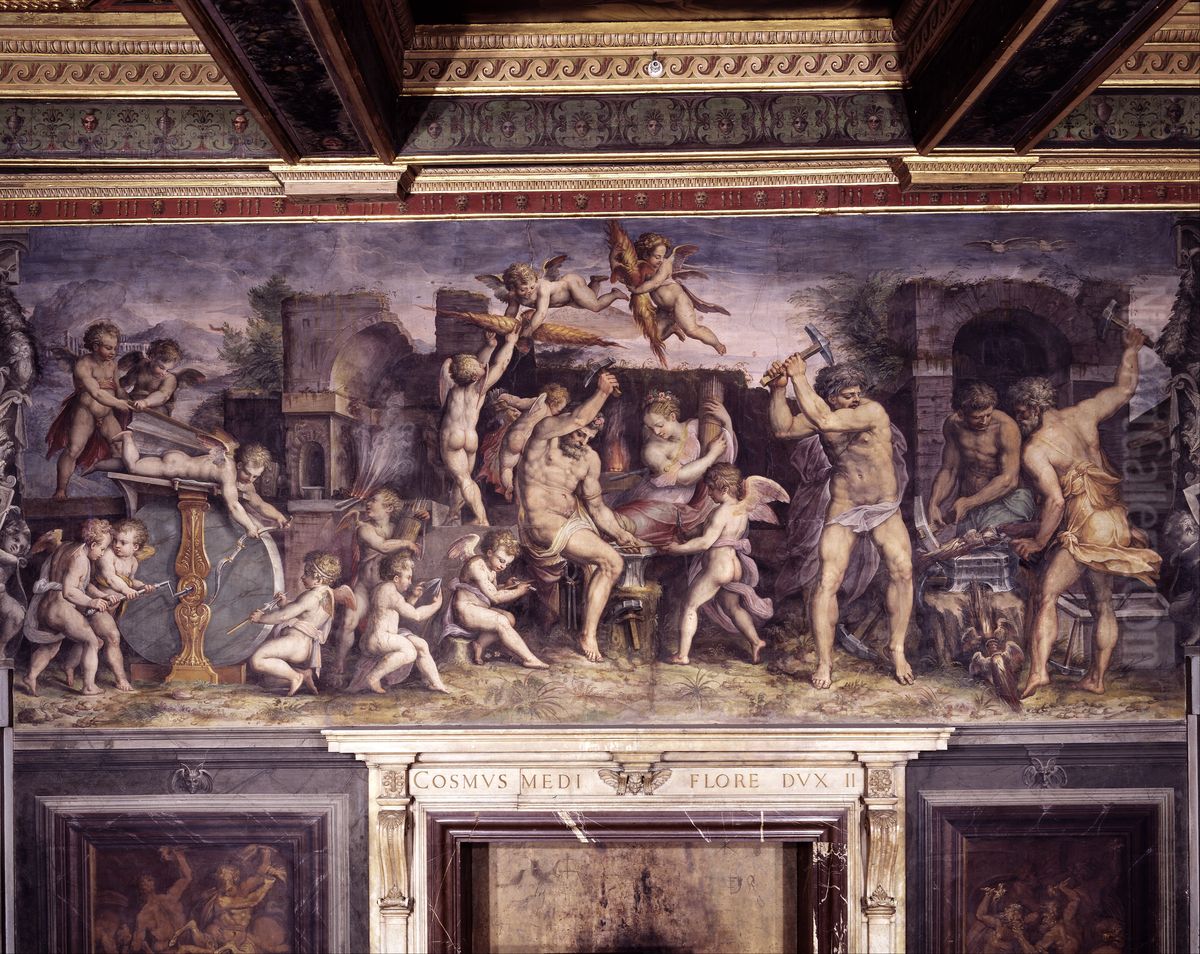 Volcano's forge Oil Painting by Giorgio Vasari