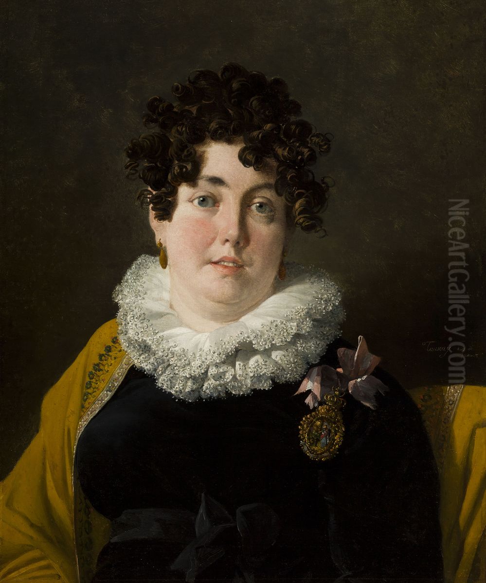 Portrait of the Marquise of Belas Oil Painting by Nicolas-Antoine Taunay