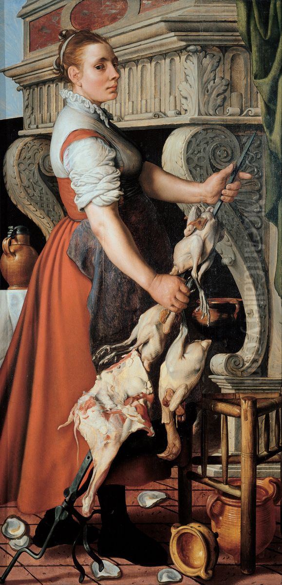The Cook Oil Painting by Pieter Aertsen