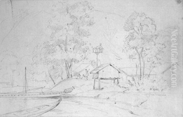 Waiheke S. Side Oil Painting by Charles Heaphy