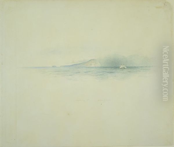 Macauley Island distant 9 miles Oil Painting by Charles Heaphy