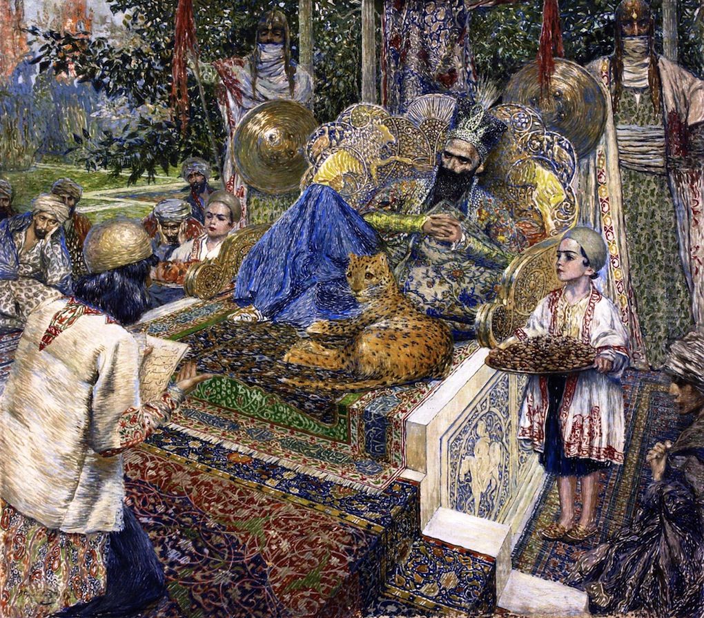 Ferdowsi is reading 