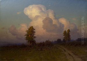 Landscape with pines