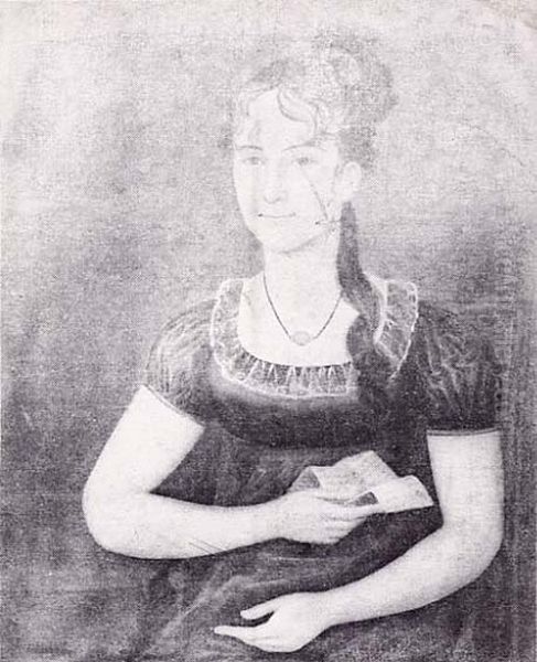 Isabel Taylor (b. ca. 1785) Oil Painting by Joshua Johnson