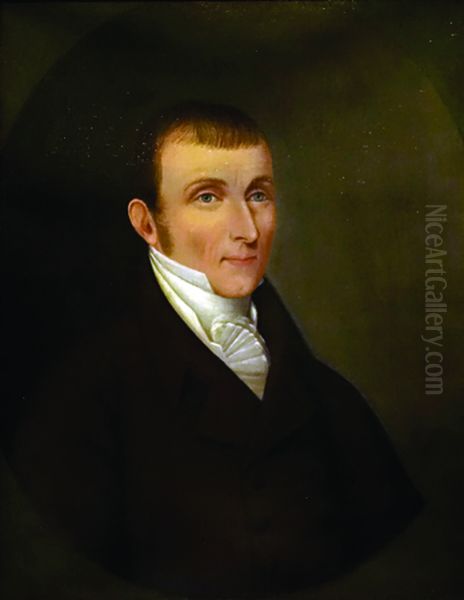 A Baltimore Shipowner Oil Painting by Joshua Johnson