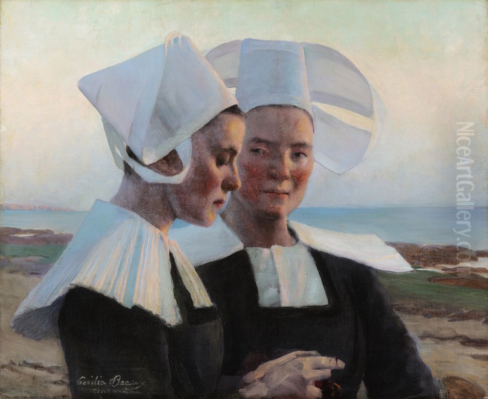Twilight Confidences Oil Painting by Cecilia Beaux