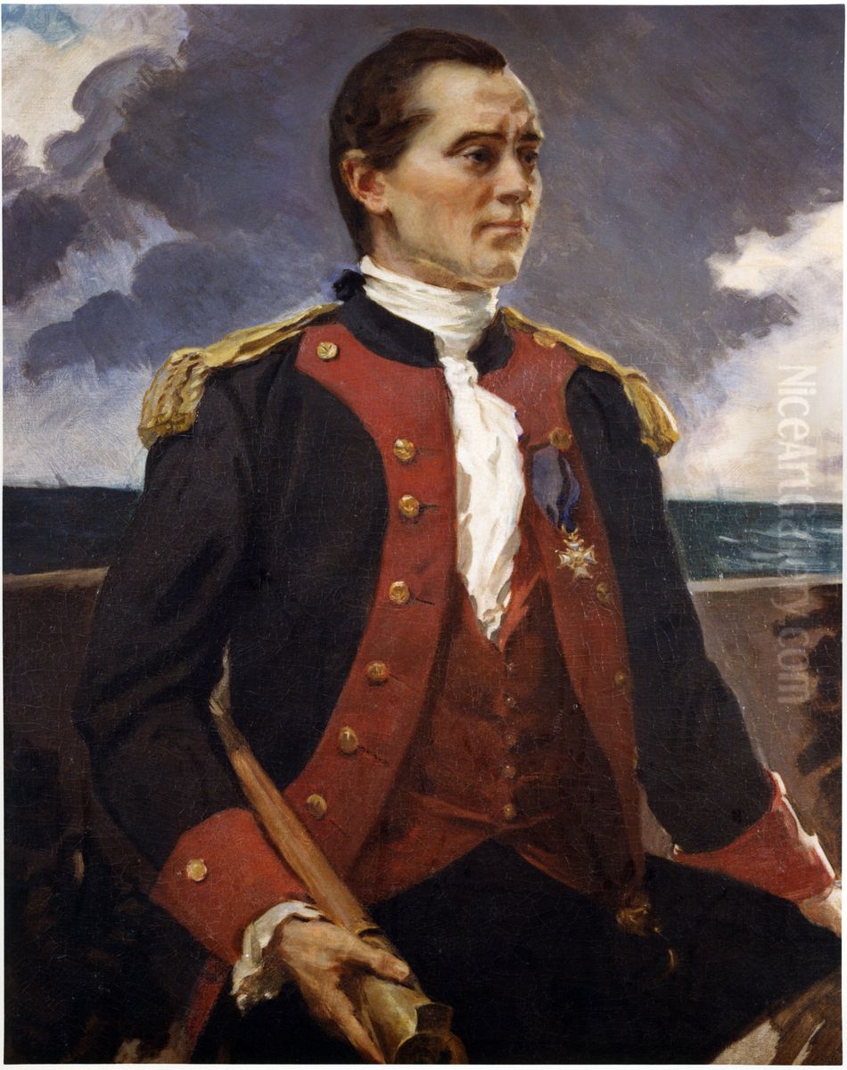 Captain John Paul Jones, Continental Navy Oil Painting by Cecilia Beaux