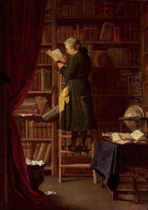 In the library