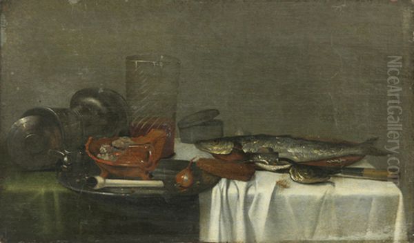 Natyurmort Oil Painting by Pieter Claesz