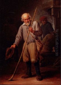 An Old Man with a Walking Staff