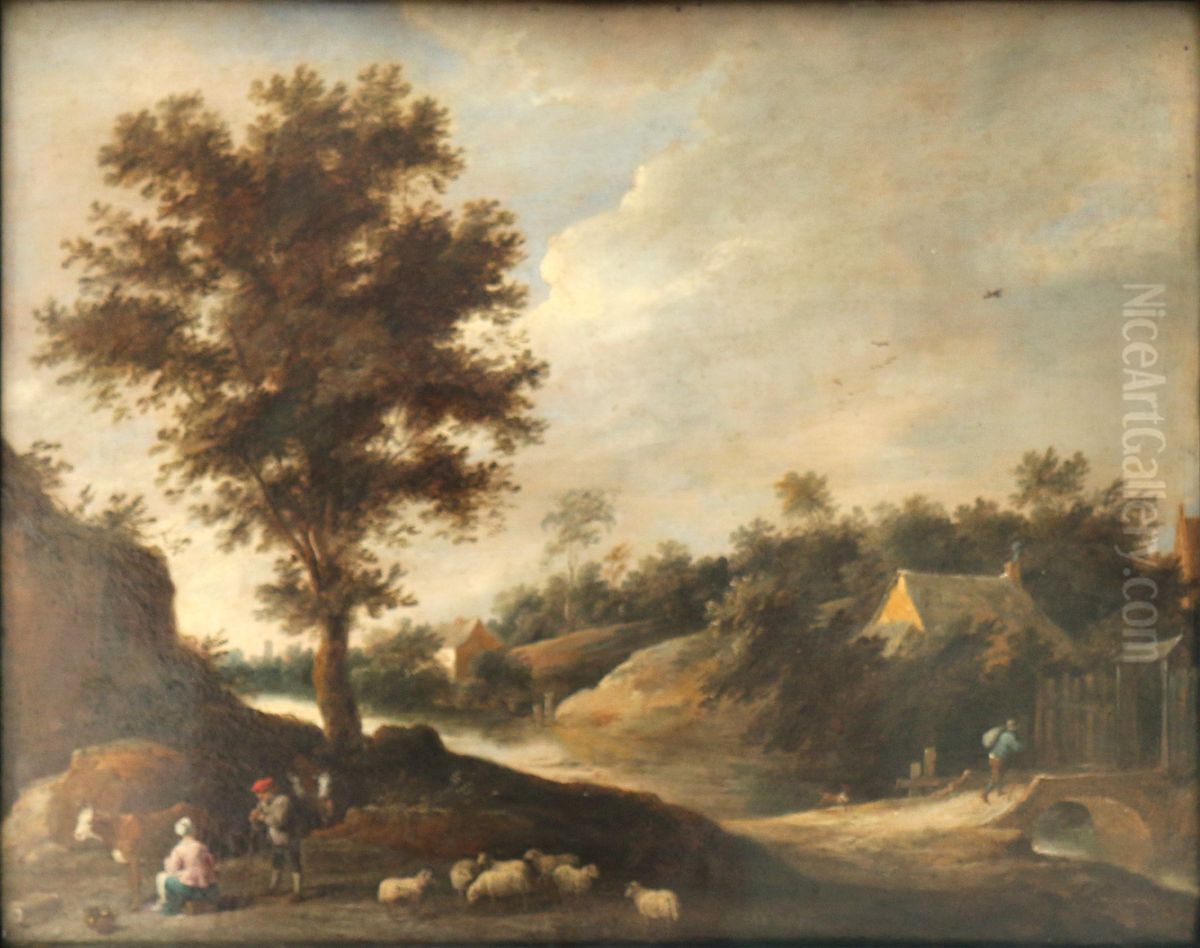 Landscape Oil Painting by David Teniers the Younger