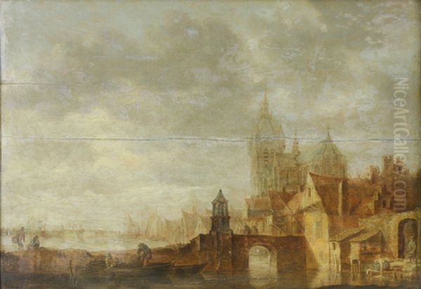Dordrecht Oil Painting by Jan van Goyen