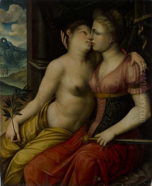War and peace Oil Painting by Goltzius Hendrick