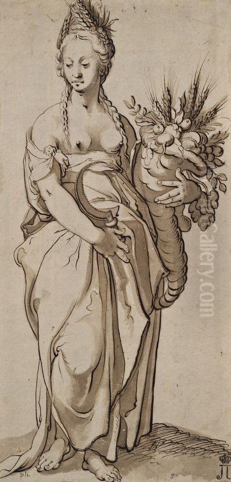 Flora Oil Painting by Goltzius Hendrick