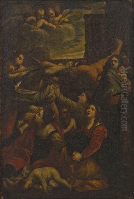 Children's massarce Oil Painting by Luca Signorelli