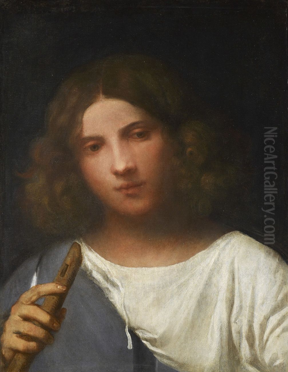 A Boy with a Pipe ('The Shepherd') Oil Painting by Titian