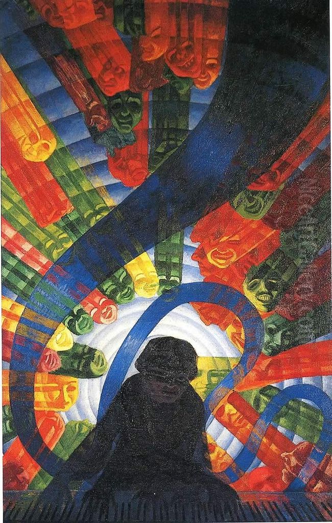 Music Oil Painting by Luigi Russolo