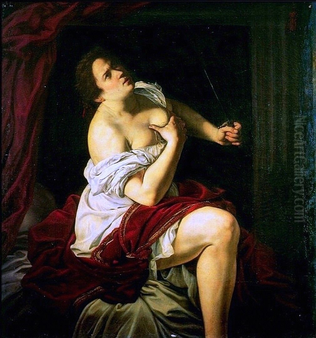 Lucrezia Oil Painting by Artemisia Gentileschi