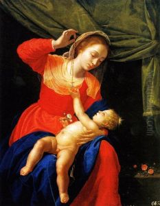 Madonna and Child with Rosary