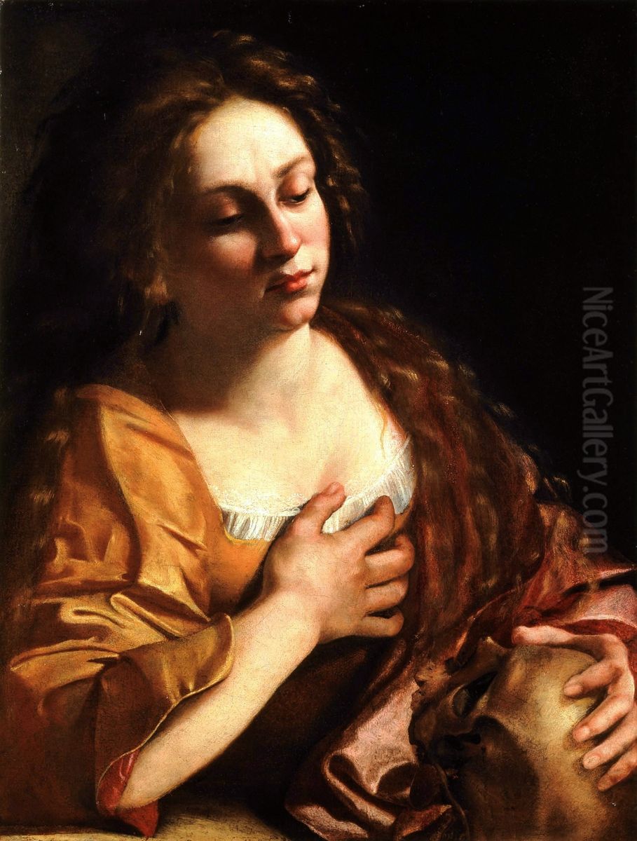 Maddalena penitente Oil Painting by Artemisia Gentileschi
