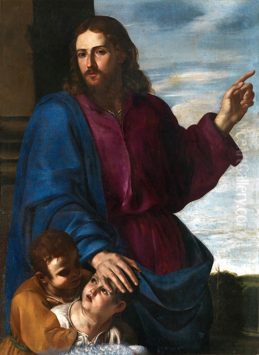 Sinite Parvulos Oil Painting by Artemisia Gentileschi