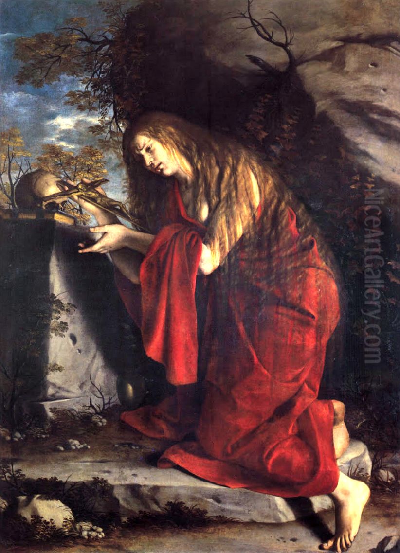 St. Mary Magdalene in Penitance Oil Painting by Orazio Gentileschi