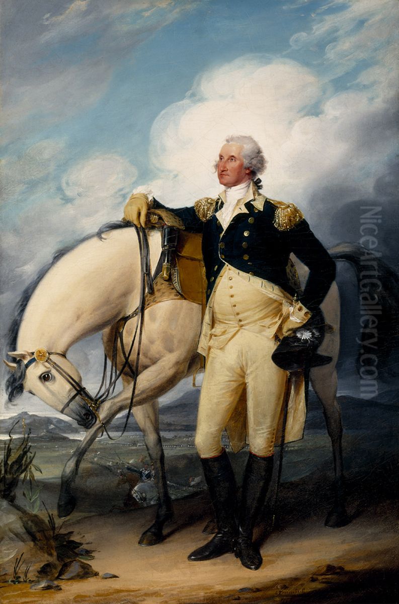 Washington at Verplanck's Point Oil Painting by John Trumbull