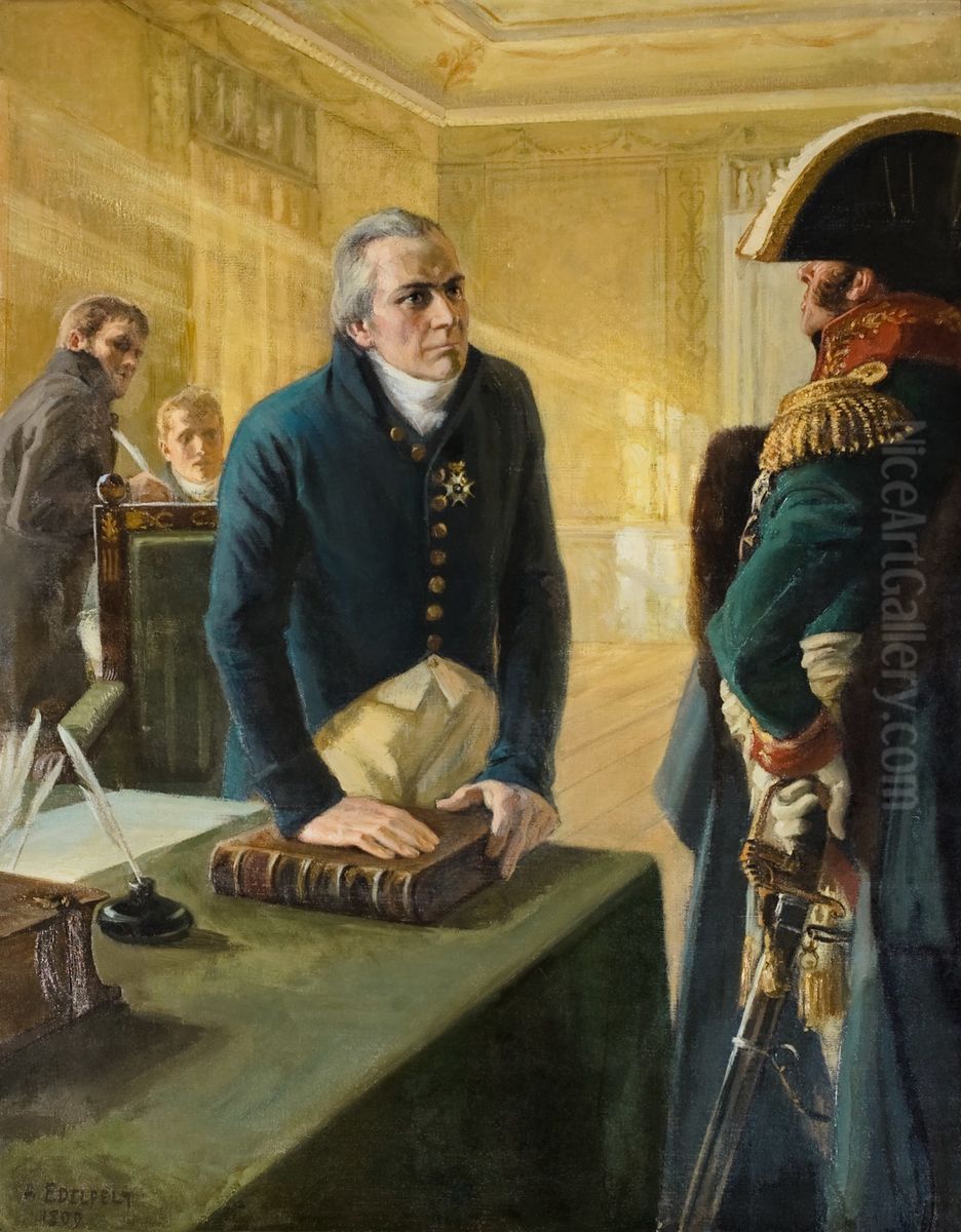 Governor Oil Painting by Albert Edelfelt