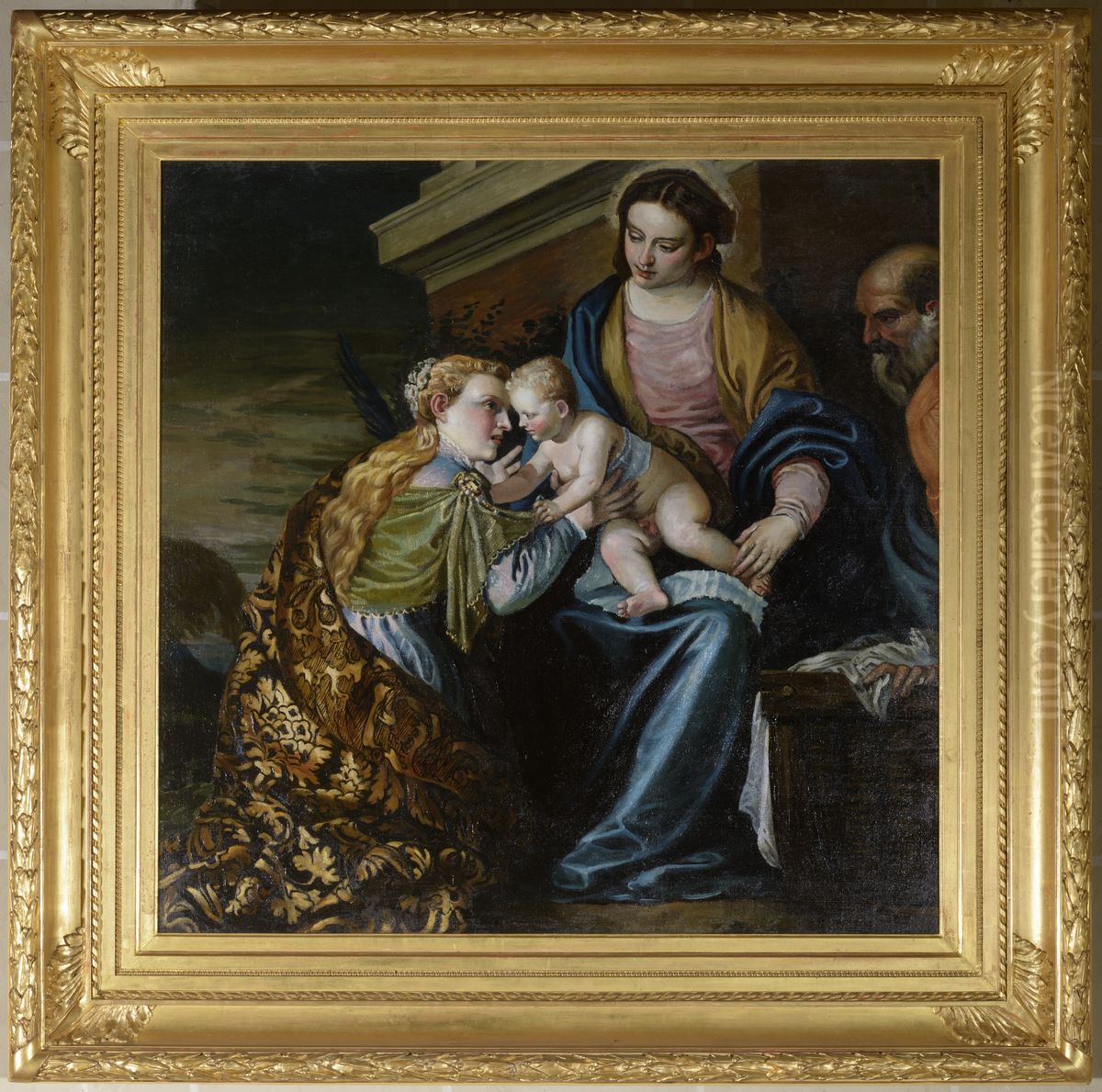 Mystic marriage of Saint Catherine Oil Painting by Frederic Bazille