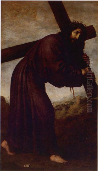 Christ Carrying the Cross Oil Painting by Francisco De Zurbaran