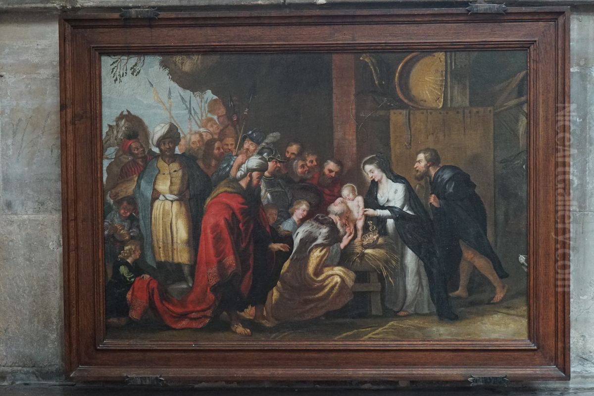 Adoration of the Magi Oil Painting by unknown