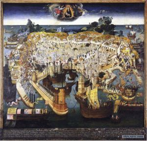 Siege de Rhodes par les Turcs en 1480.