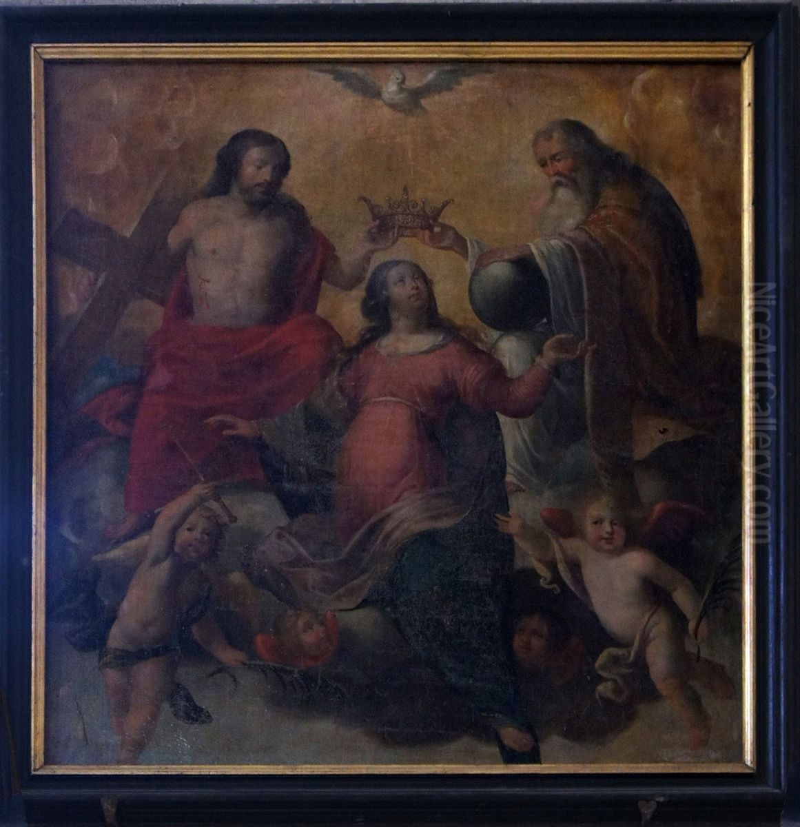 Couronnement de la Vierge Oil Painting by unknown