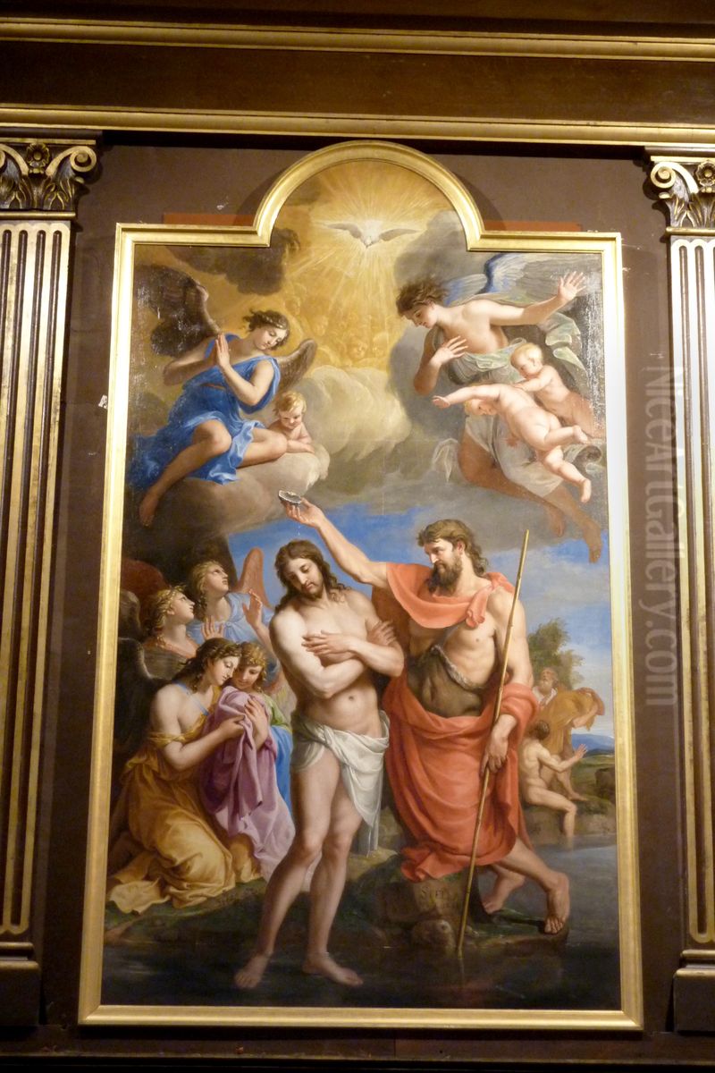 Le Bapteme du Christ Oil Painting by Jacques Stella
