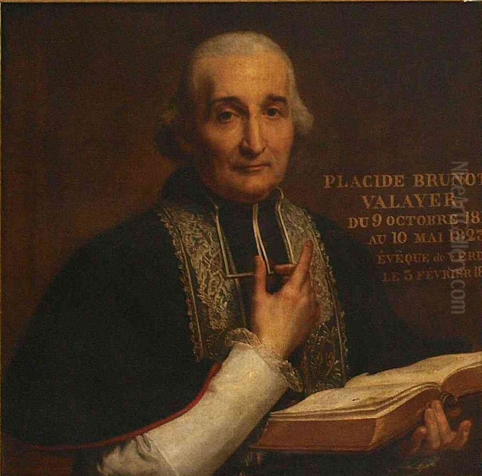 Portrait of Placide-Bruno Valayer Oil Painting by Pauline Auzou