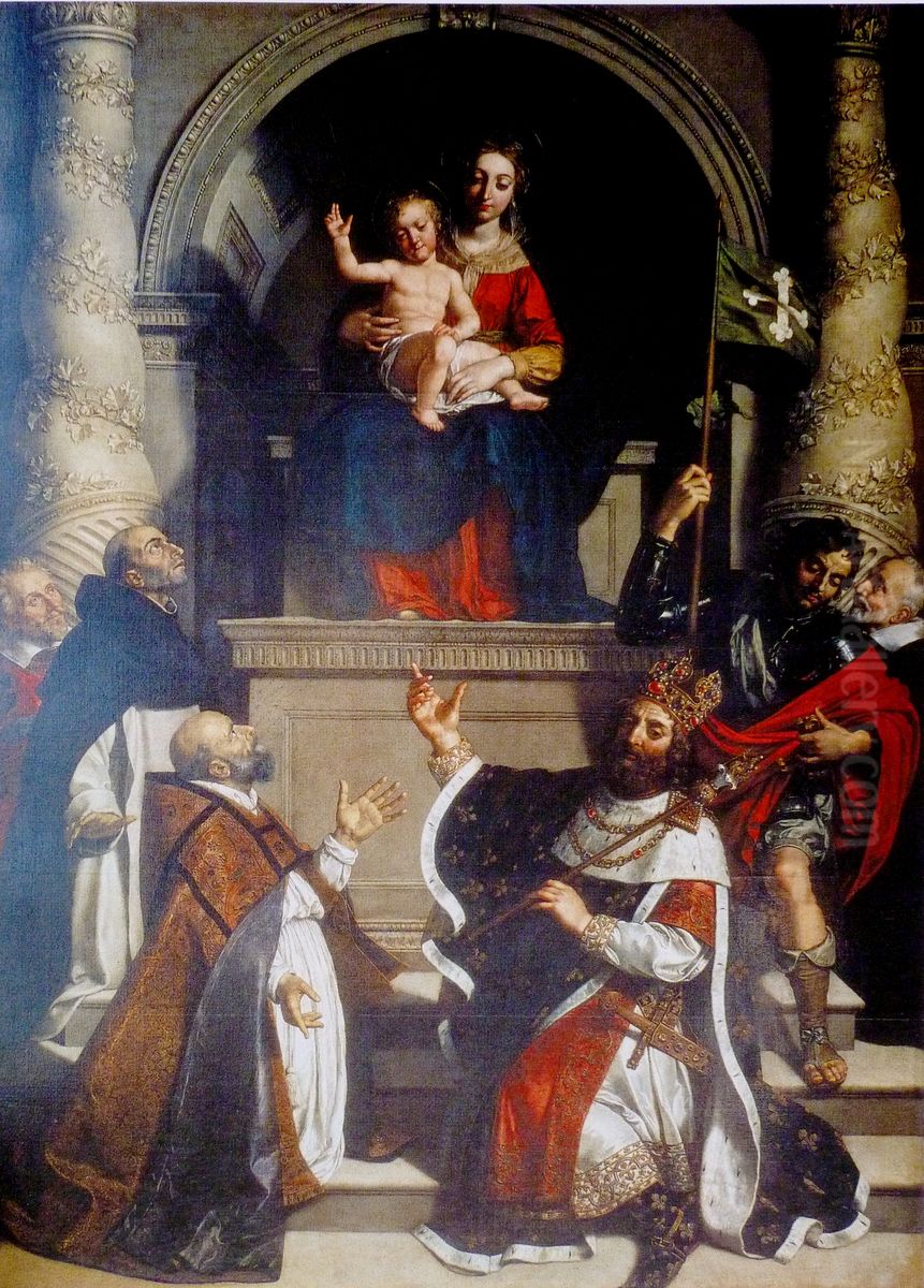 La Vierge de la famille de Vic Oil Painting by Frans Pourbus the younger