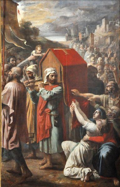 Les Funerailles de saint Nicolas Oil Painting by Alexandre-Marie Colin