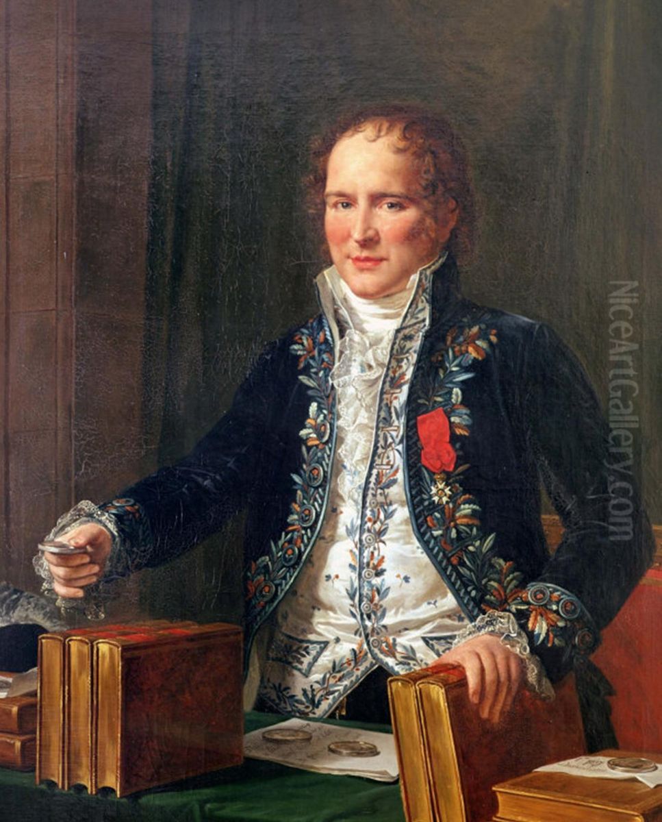 Portrait of Antoine Francois de Fourcroy Oil Painting by Anicet-Charles-Gabriel Lemonnier