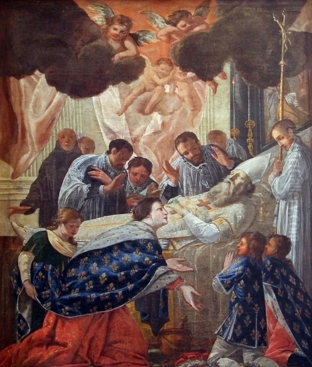 La Mort de saint Eloi Oil Painting by unknown