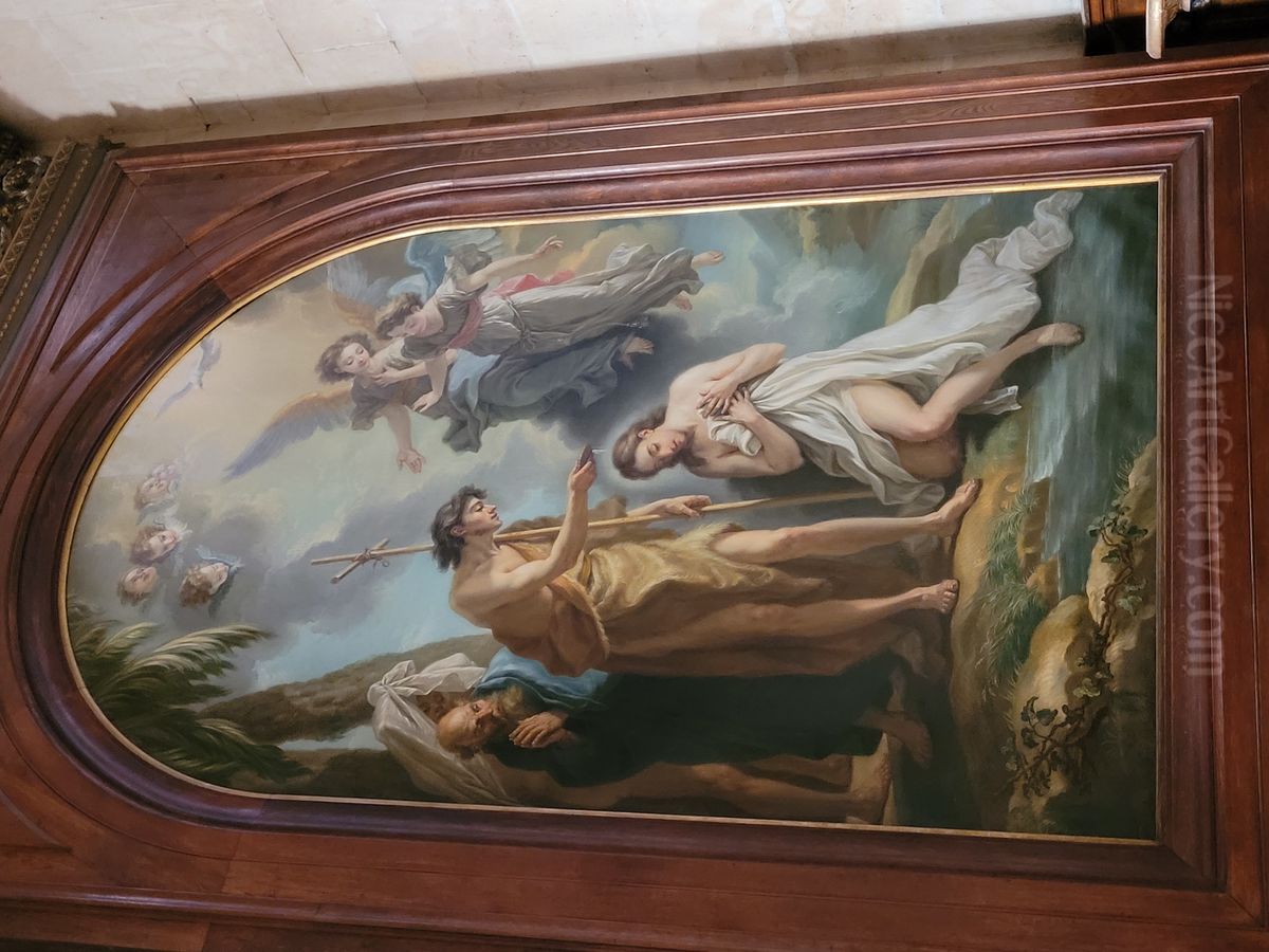 le Bapteme du Christ Oil Painting by Charles-Andre van Loo