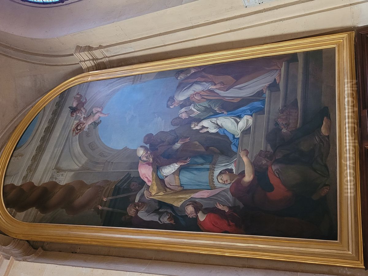 la Presentation de la Vierge au Temple Oil Painting by Hyacinthe Collin de Vermont