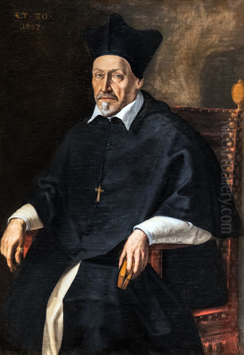 Louis de Vervins, Archbishop of Narbonne Oil Painting by Nicolas Tournier