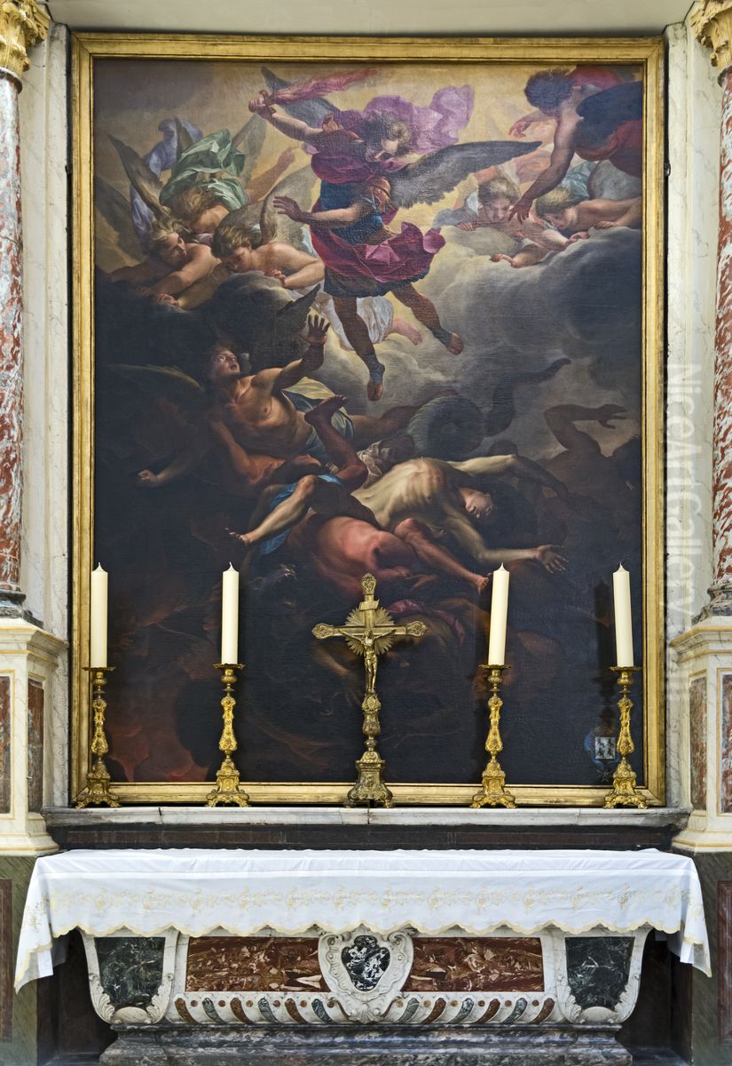 La chute des anges rebelles Oil Painting by Antoine Rivalz