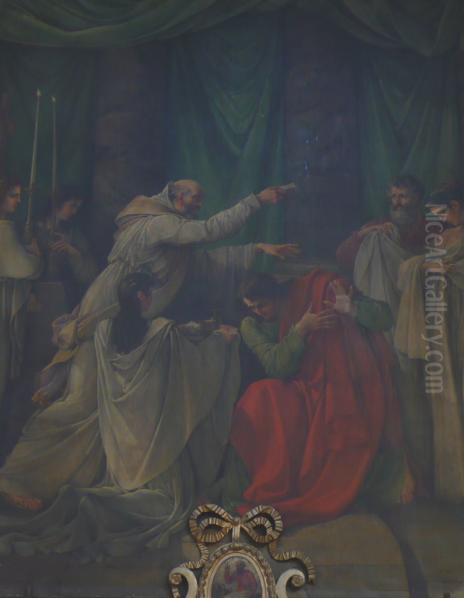 Baptism of St Paul Oil Painting by Jacques Reattu